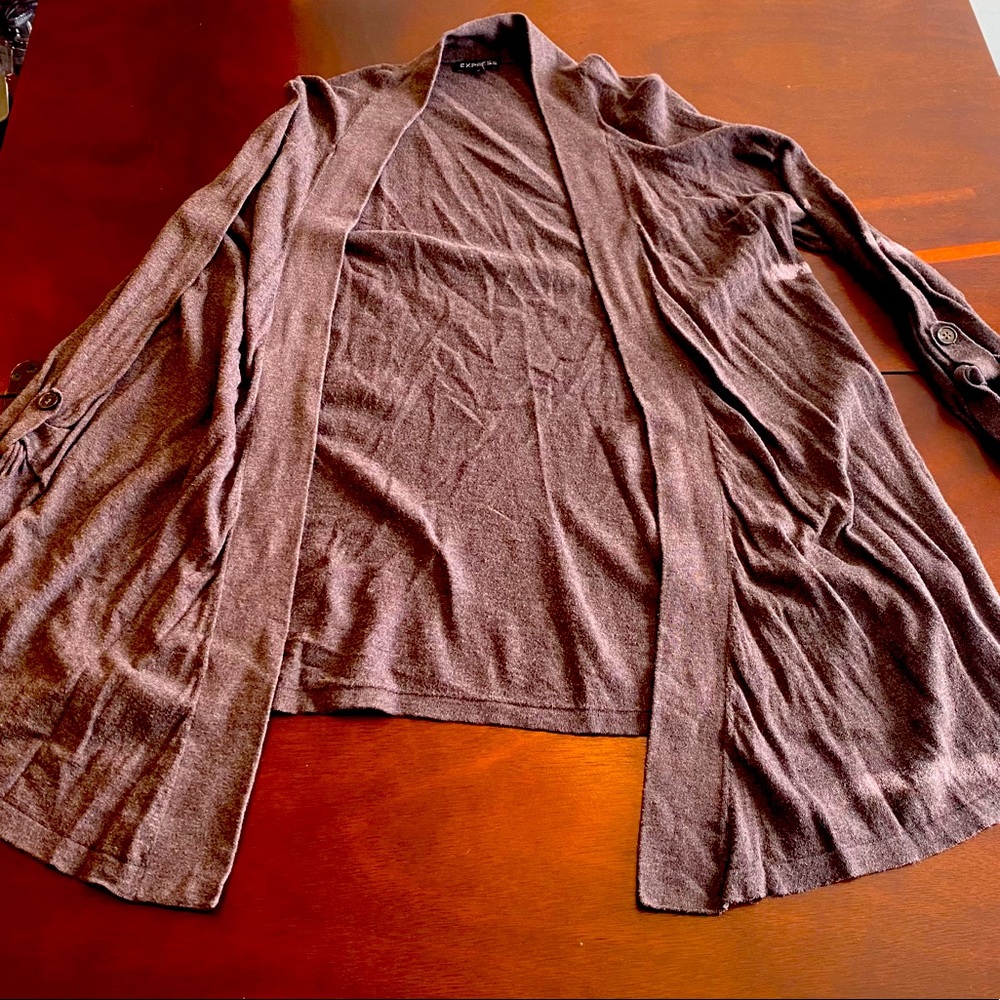 Women’s Express lightweight brown cardigan